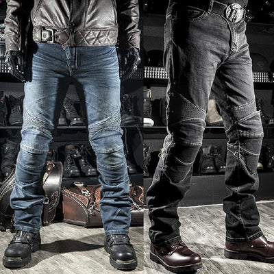 Motorcycle racing rider straight jeans,