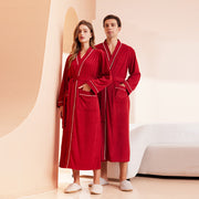 Bathrobe men's and women's towel fabric
