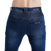 Motorcycle racing rider straight jeans,