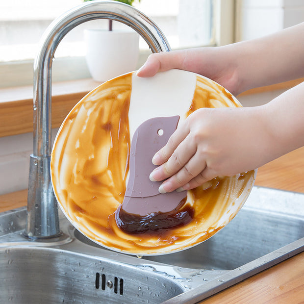 Penguin Soft Scraper Household Kitchen Scraper Oil Scraper Oil-Staine