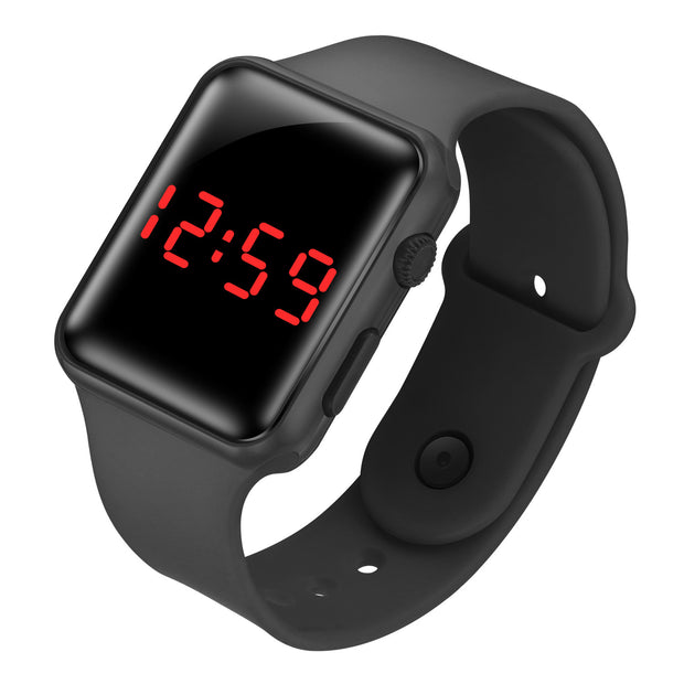 LED electronic watch/student fashion sports LED Apple square silicone
