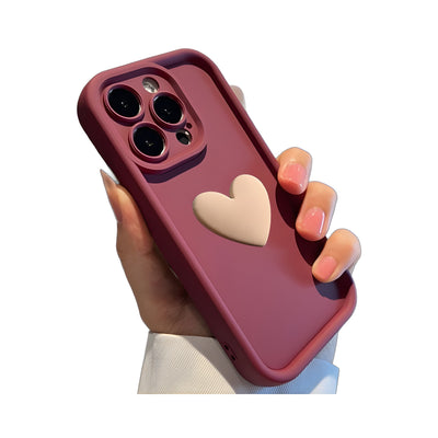 3D Love Suitable for Apple 15 Phone Protective Case Skin