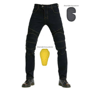 Motorcycle racing rider straight jeans,