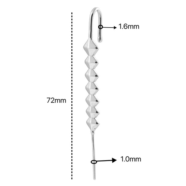 Stainless steel casting tiger snake ear hanging ear