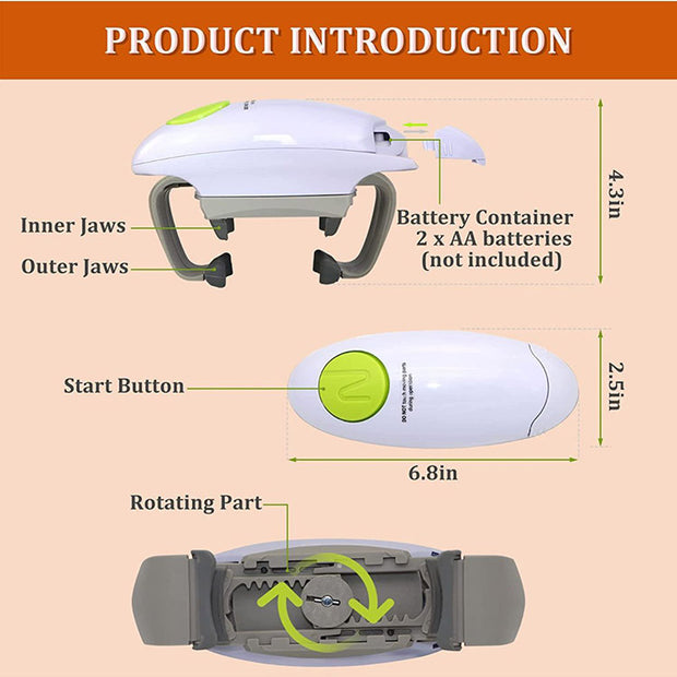 Electric Bottle Opener Binaural Can Opener Kitchen Gadget Glass Can Opener