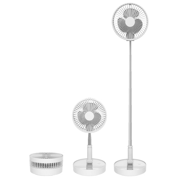 Outdoor Tools Telescopic Folding Table Fan Multi-Function Desktop USB Charging Fan Adjustable Angle Travel Outdoor Gadget
