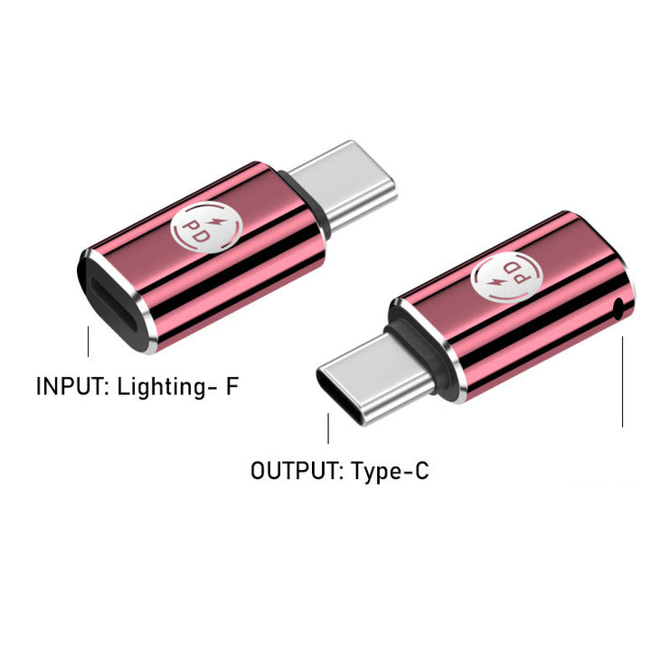 Lighting female to TYPE-C male 27W fast charging adapte