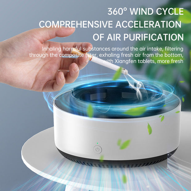 Electronic intelligent ashtray air purifier household creative