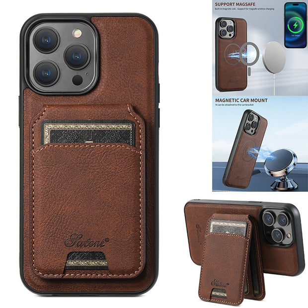 Suitable for Apple 15 phone case car magnetic suction iPhone 14 ProMax