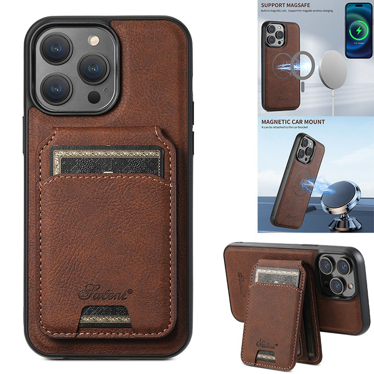 Suitable for Apple 15 phone case car magnetic suction iPhone 14 ProMax