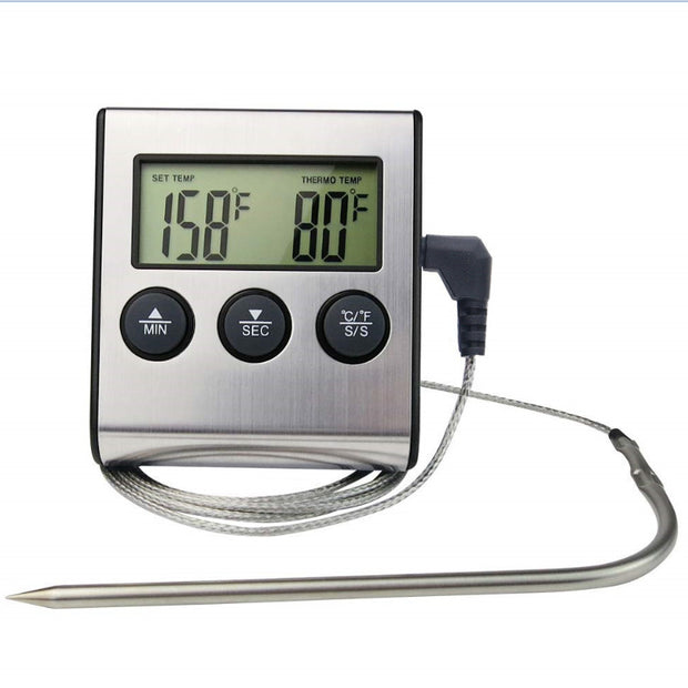 Kitchen Food Thermometer Electronic Timer Probe