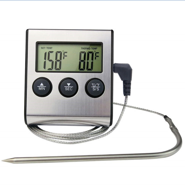 Kitchen Food Thermometer Electronic Timer Probe