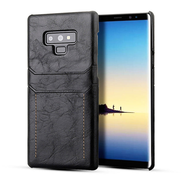 Card Holder Case for Samsung Galaxy Note 9 8 Luxury Leather