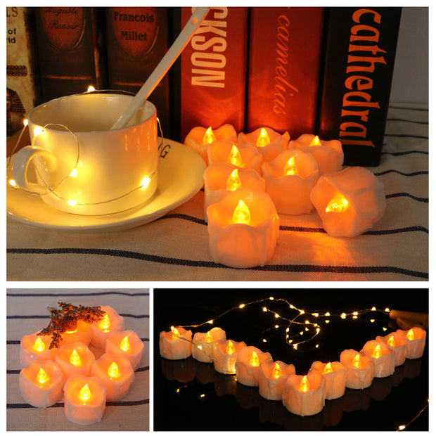 LED Electronic Candle Wedding Decoration Candle Soft Light Flashing