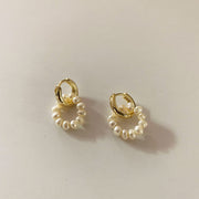 Natural Freshwater Pearl Earrings for Women Two Wear