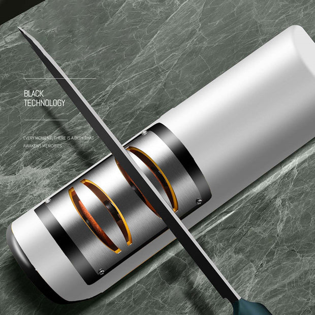 Electric knife sharpener kitchen gadget multi-function artifact knife