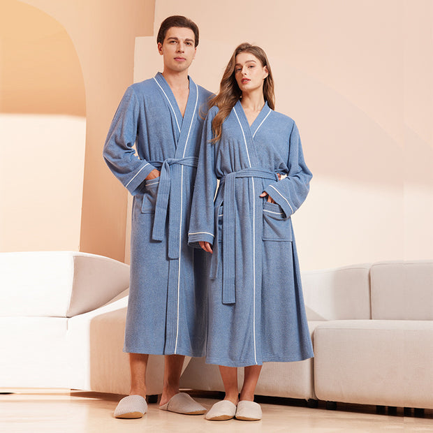 Bathrobe men's and women's towel fabric