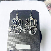 New digital earrings creative fashion boho style 2025 design new year earrings