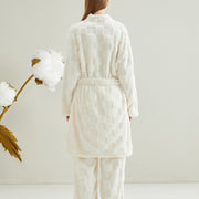 Long couple pajamas in European and American plus size