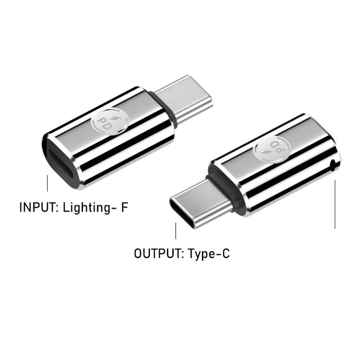 Lighting female to TYPE-C male 27W fast charging adapte