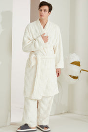 Long couple pajamas in European and American plus size