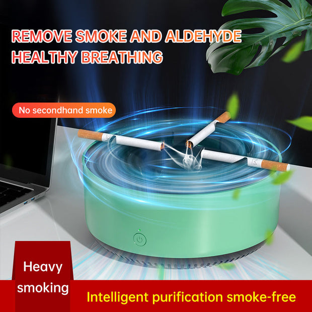 Electronic intelligent ashtray air purifier household creative