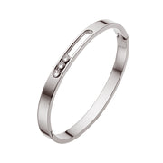 European and American titanium steel buckle women's