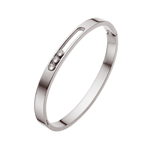 European and American titanium steel buckle women's
