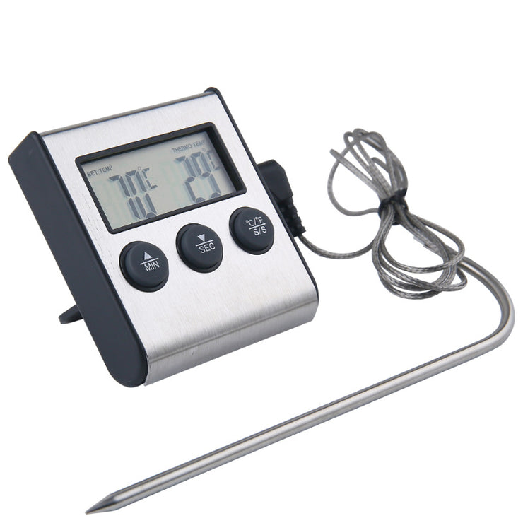 Kitchen Food Thermometer Electronic Timer Probe