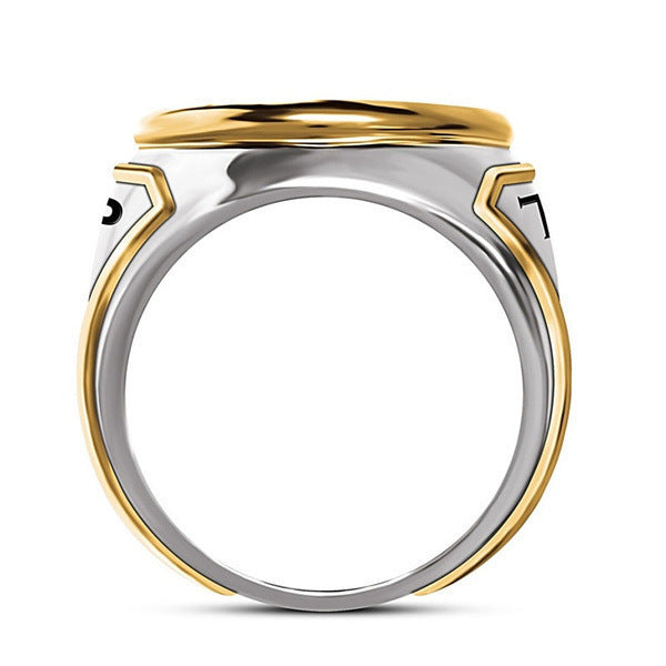 Personalized American President Trump Ring Two-color