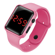 LED electronic watch/student fashion sports LED Apple square silicone