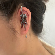 Stainless steel casting tiger snake ear hanging ear