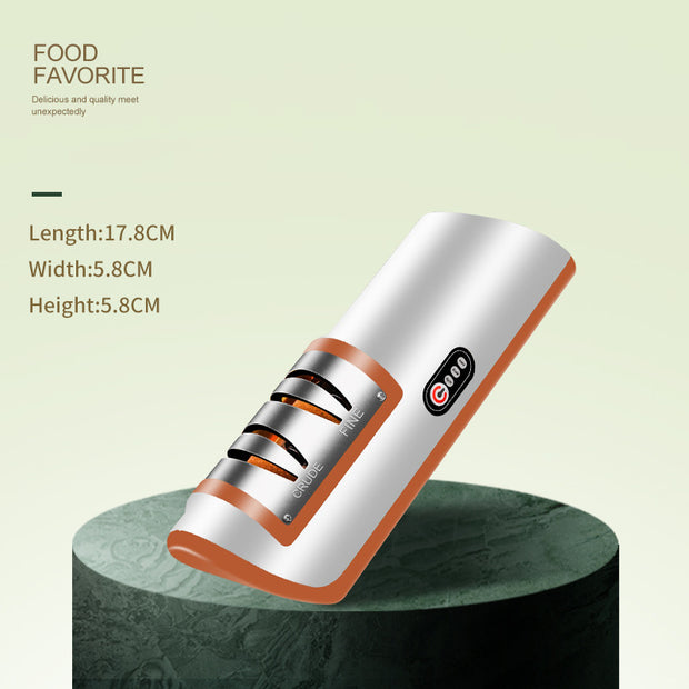 Electric knife sharpener kitchen gadget multi-function artifact knife