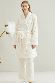 Long couple pajamas in European and American plus size