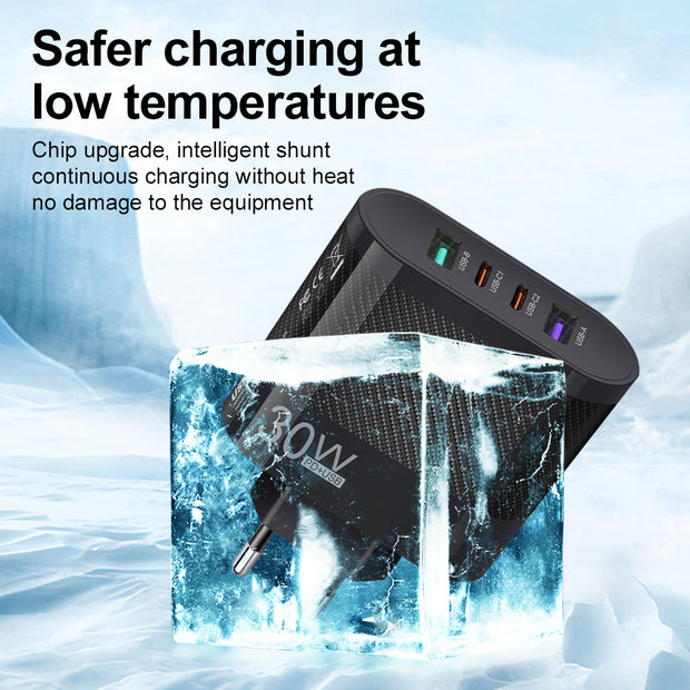 2USB Type-C 30W Mobile Phone Charger