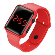LED electronic watch/student fashion sports LED Apple square silicone