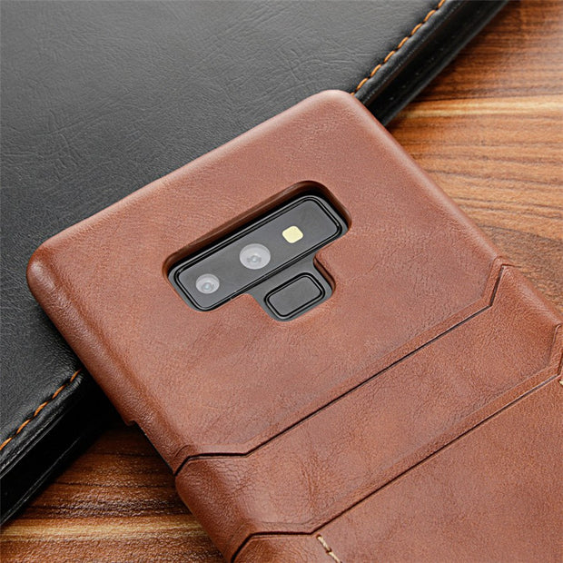Card Holder Case for Samsung Galaxy Note 9 8 Luxury Leather