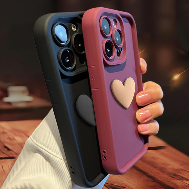 3D Love Suitable for Apple 15 Phone Protective Case Skin