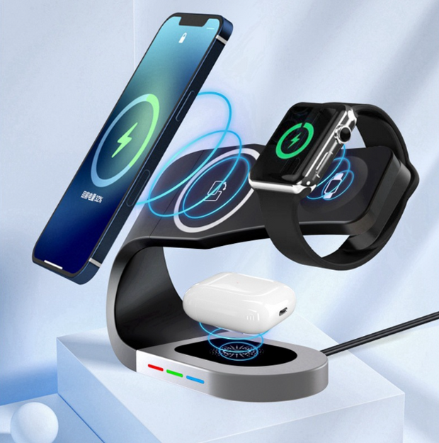 Magnetic suction multifunctional wireless charger suitable for iwatch