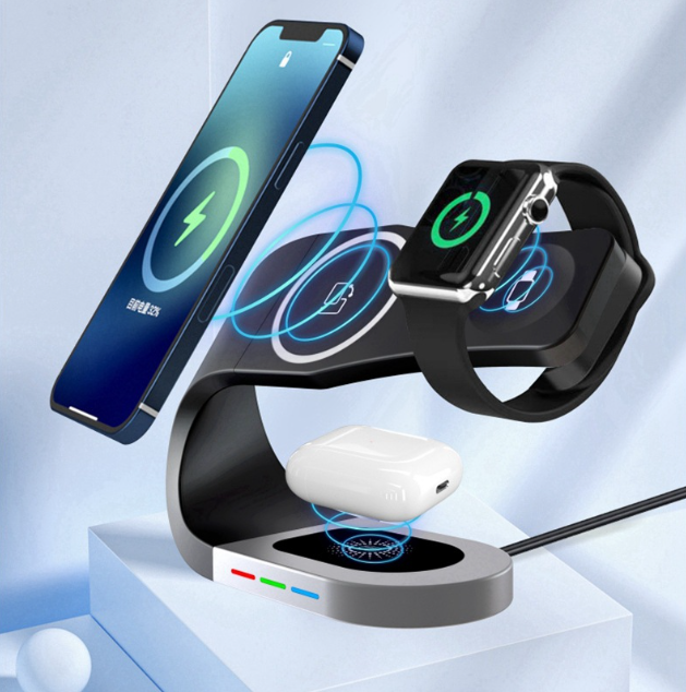 Magnetic suction multifunctional wireless charger suitable for iwatch